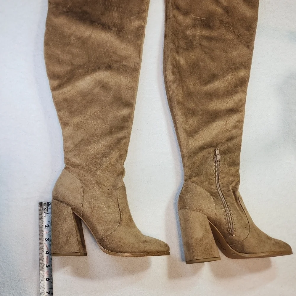 Jessica Simpson Tan Over-the-Knee Boots